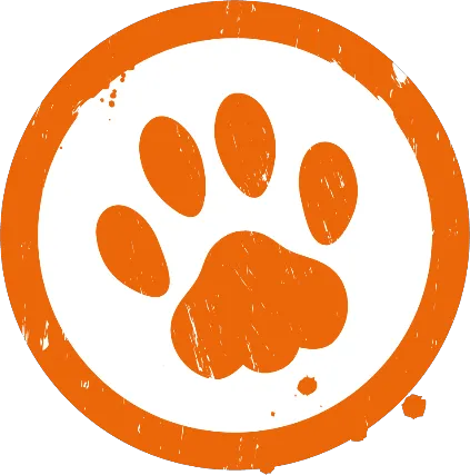 Paw print logo